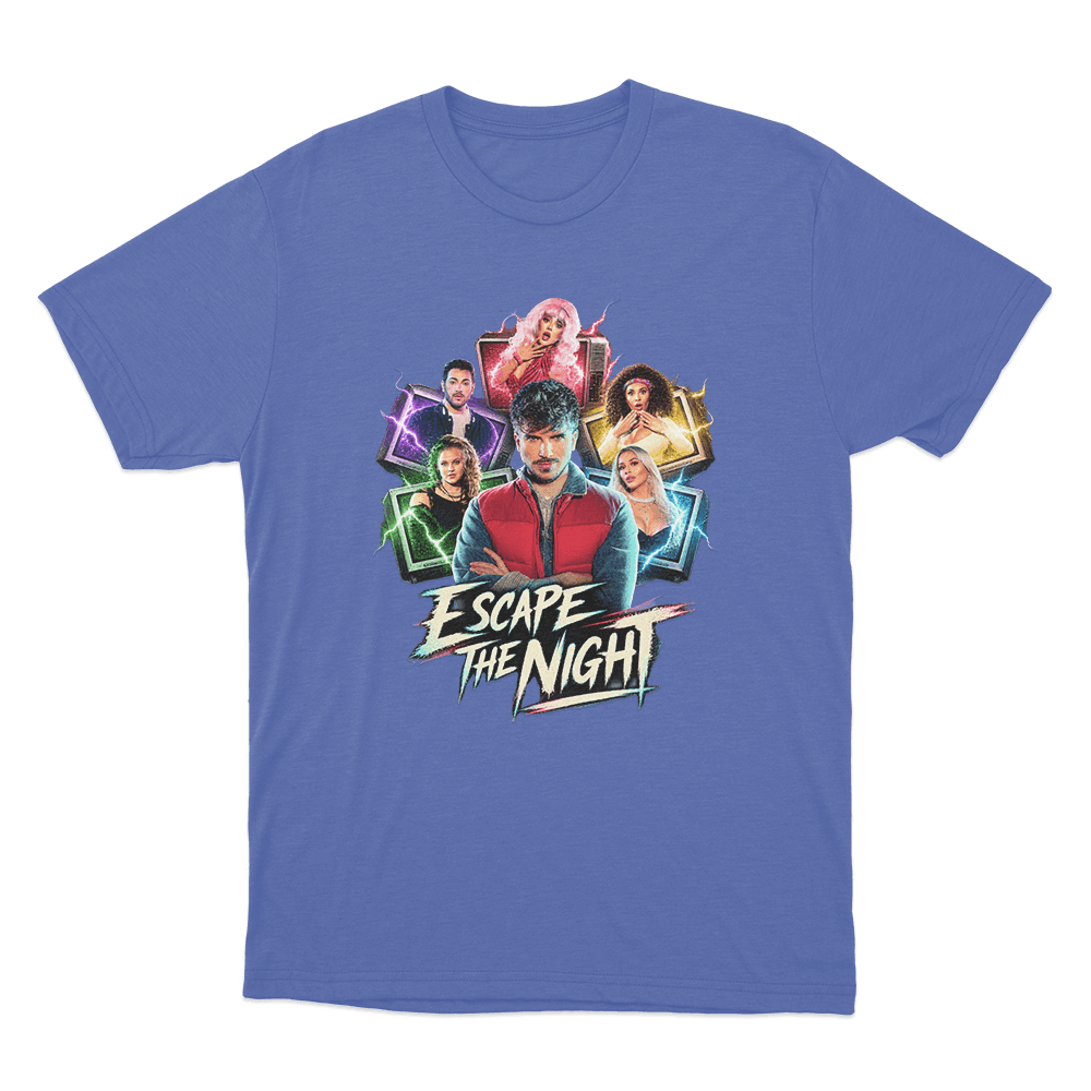 Escape The Night Electric Cast Unisex T Shirt Blue Escape The Night Electric Cast Unisex T Shirt Blue
