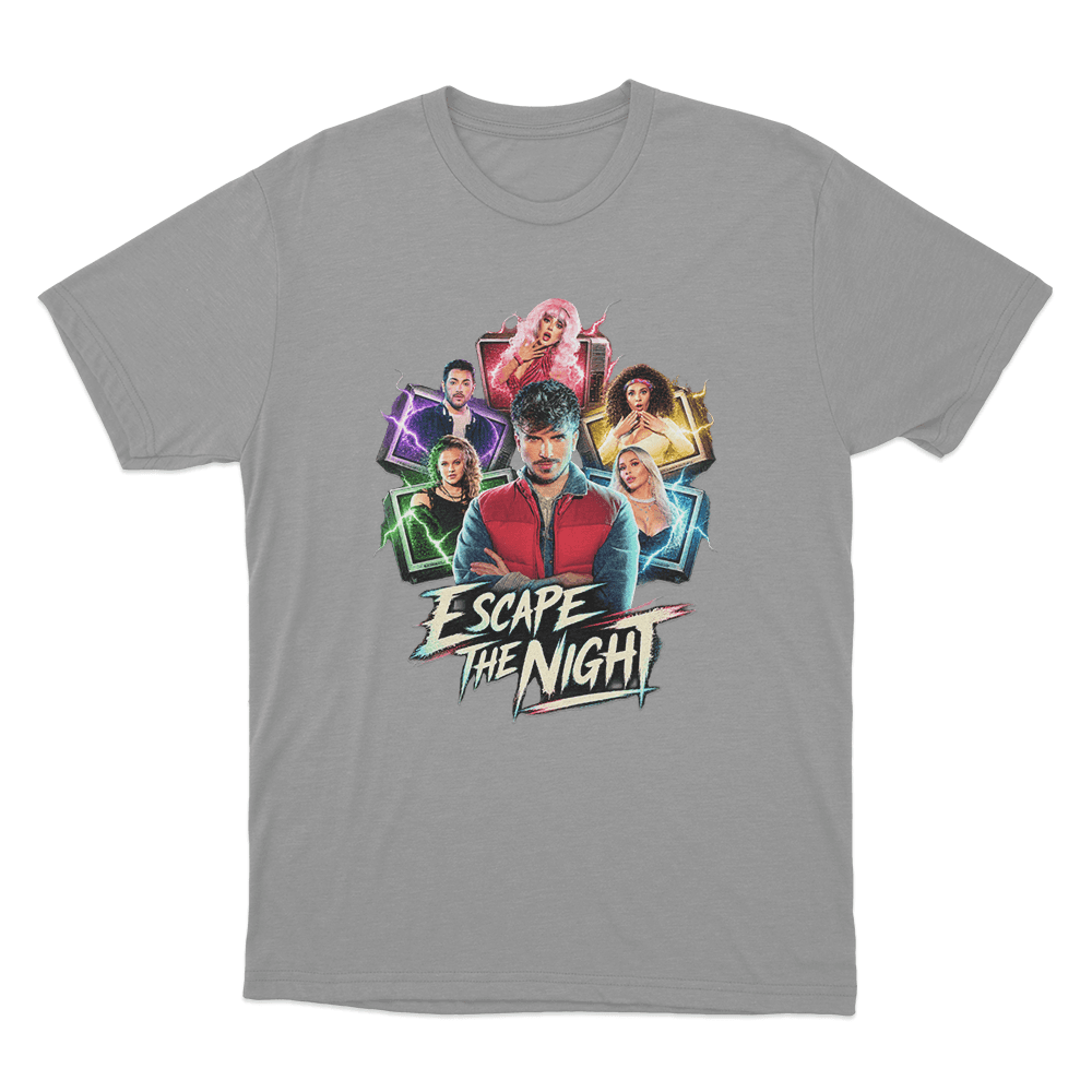 Escape The Night Electric Cast Unisex T Shirt Grey Escape The Night Electric Cast Unisex T Shirt Grey