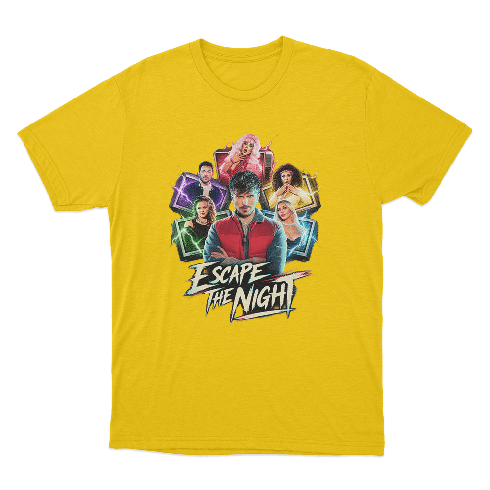 Escape The Night Electric Cast Unisex T Shirt Yellow Escape The Night Electric Cast Unisex T Shirt Yellow