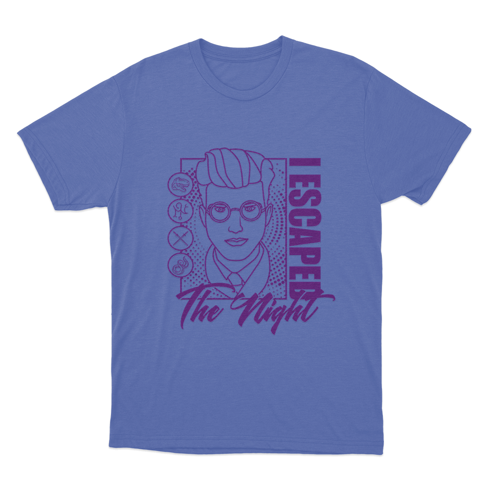 I Escaped the Night Unisex T Shirt Blue I Escaped the Night Unisex T Shirt Blue