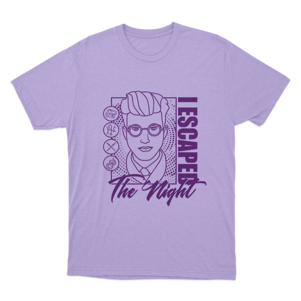 I Escaped the Night Unisex T Shirt Purple I Escaped the Night Unisex T Shirt Purple