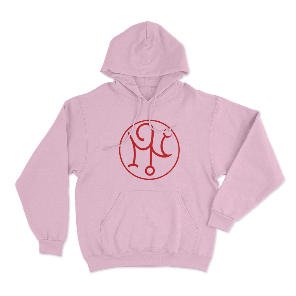 Society Against Evil Symbol Unisex Hoodie Pink Society Against Evil Symbol Unisex Hoodie Pink